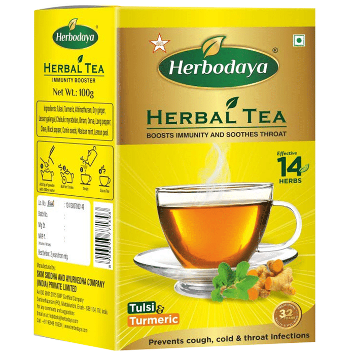 Herbodaya Tulsi & Turmeric Herbal Tea