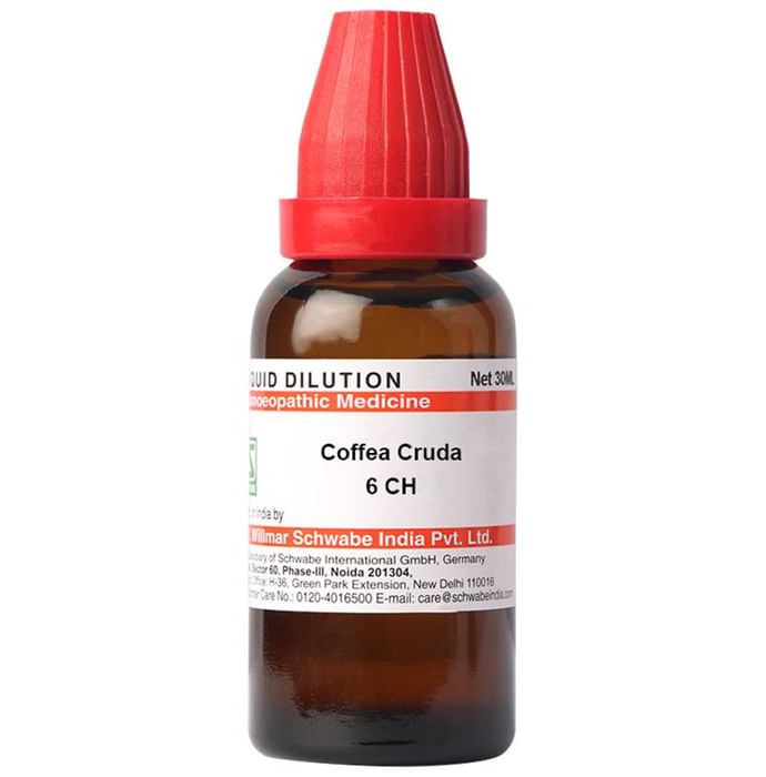 Dr Willmar Schwabe India Coffea Cruda Dilution 6 CH