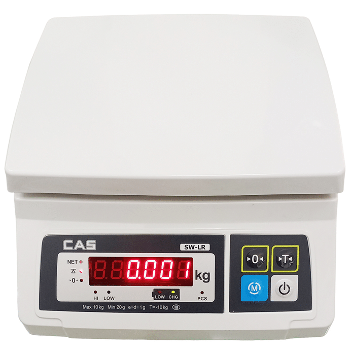 CAS SWLR10 Electronic Rechargeable Weighing Scale with Dual Display (10kg x 1g)