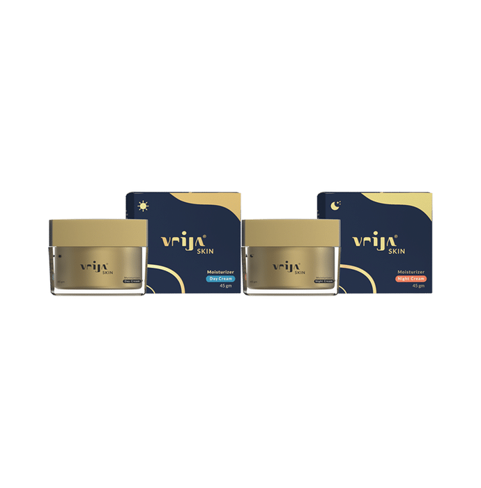 Vrija Combo Pack of Day & Night Cream Moisturizer (45gm Each)