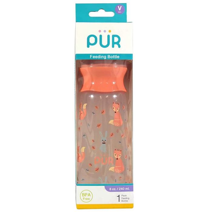 Pur Feeding Bottle 3m+ Pink