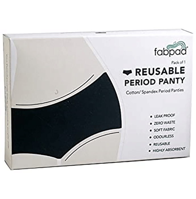 Fabpad Reusable Period Panty Panty Black XL