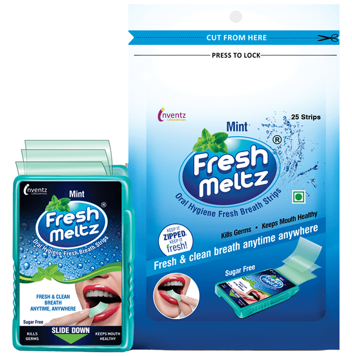 Freshmeltz Oral Hygiene Fresh Breath Strip (25 Each) Mint Sugar Free