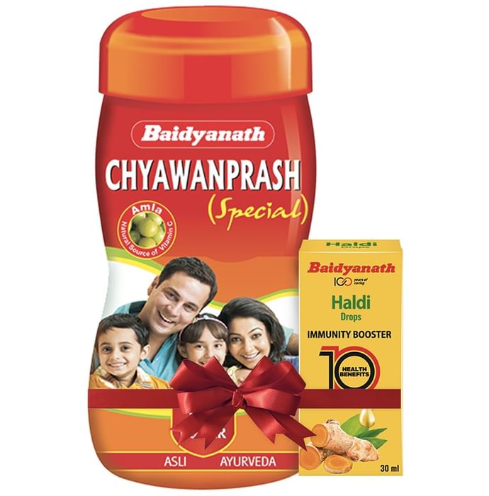 Baidyanath Chyawanprash Special Immunity Booster for OmniProtection with Baidyanath Haldi Drop 30ml Free