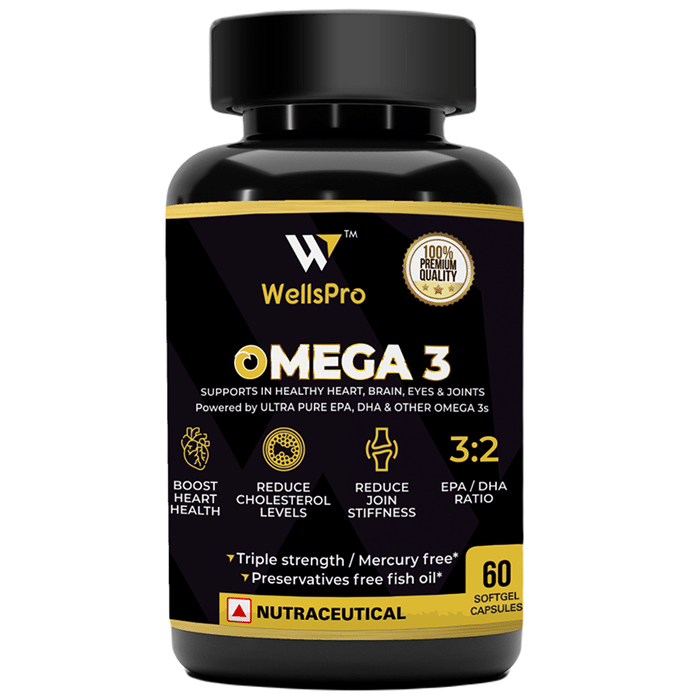 WellsPro Omega 3 Softgel Capsule (60 Each)(