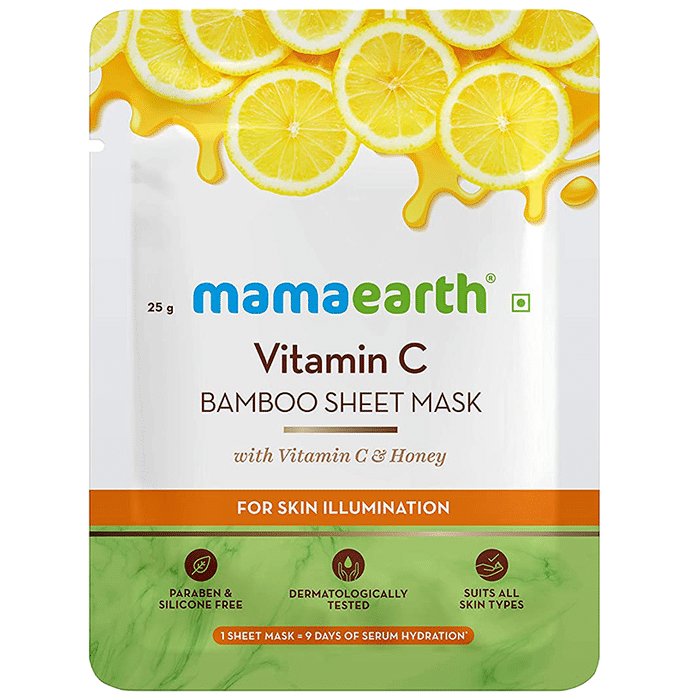 Mamaearth Vitamin C Bamboo Sheet Mask