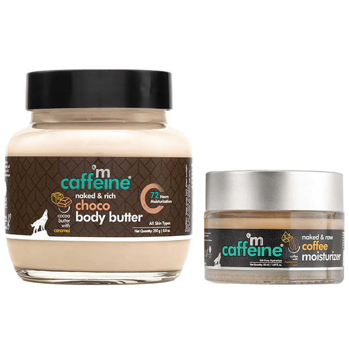 mCaffeine Combo Pack of Choco Body Butter (250ml) & Coffee Face Moisturizer (50ml)