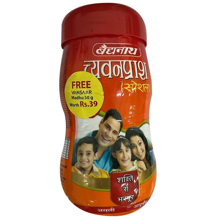 Baidyanath Chyawanprash Special Immunity Booster for OmniProtection with Vansaar Madhu 50gm Free