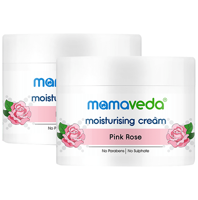 Mamaveda Pink Rose Moisturising Cream (200gm Each)