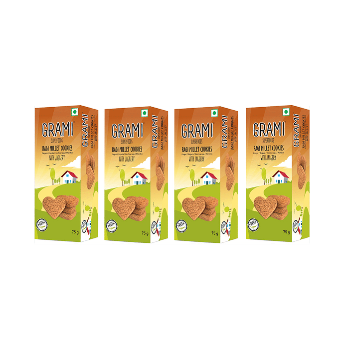 Grami Superfood Ragi Millet Cookies (75gm Each)