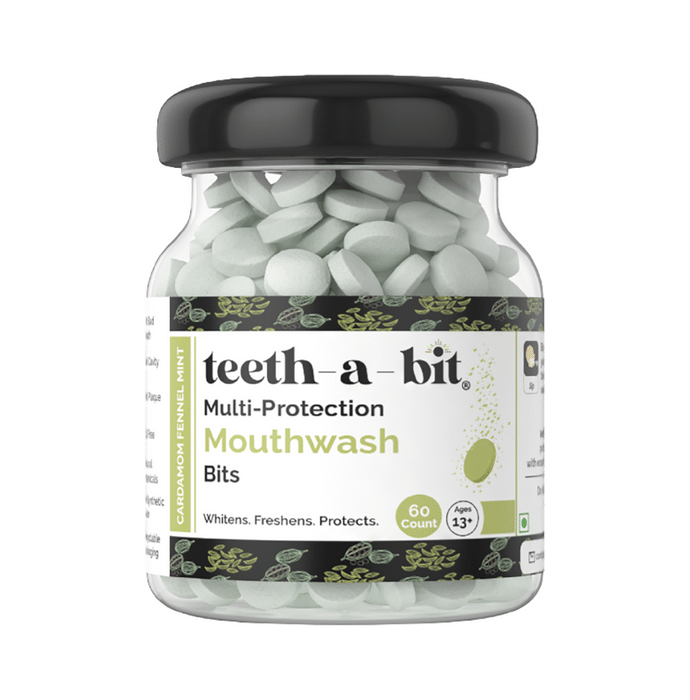 Teeth-A-Bit Multi-Protection Mouthwash Bits (Ages 13+ Yrs) Cardamom Fennel Mint