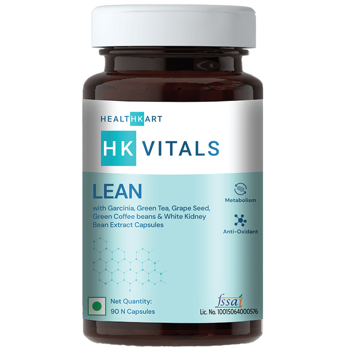 HealthKart HK Vitals Lean with Garcinia, Green Tea, Grape Seed, Green Coffee Beans & White Kidney Bean Extract Capsule