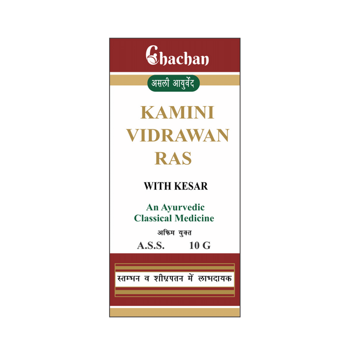Chachan Kamini Vidrawan Ras Tablet with Kesar