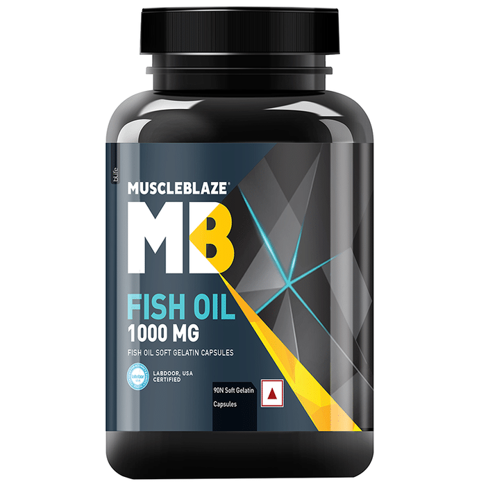 MuscleBlaze Fish Oil 1000mg Soft Gelatin Capsule