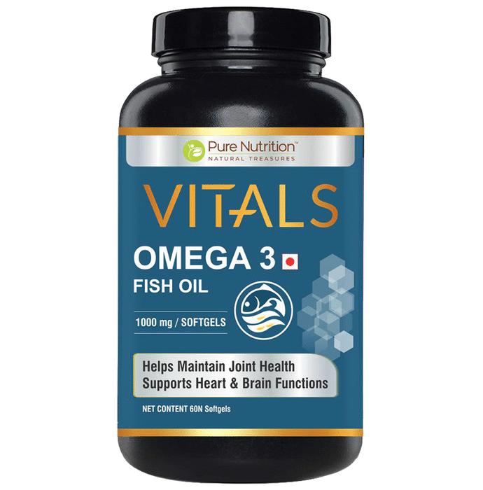 Pure Nutrition Vitals Omega 3 Fish Oil Softgel