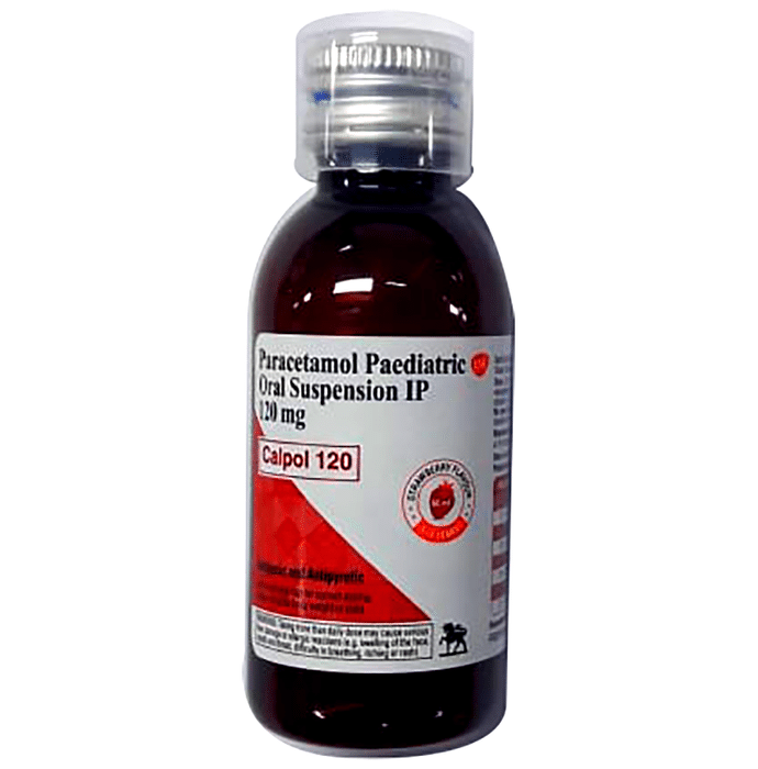 Calpol 120mg Suspension Strawberry